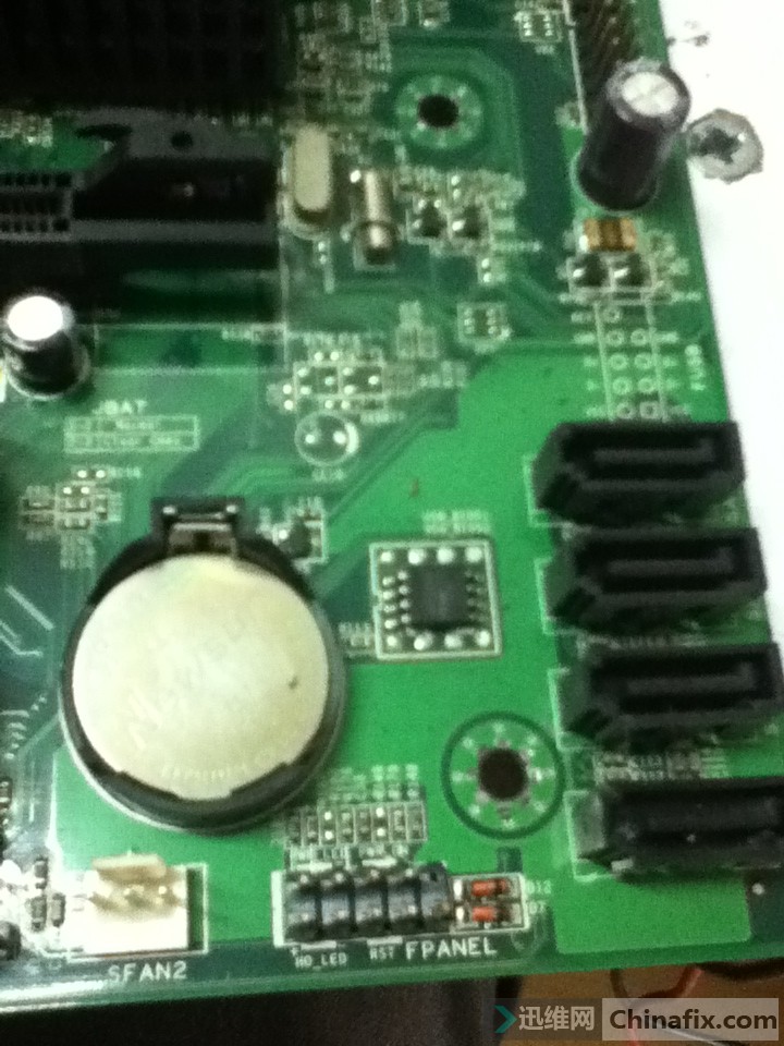 杰微JWC61M主板开机显示F0有复位维修!-迅维