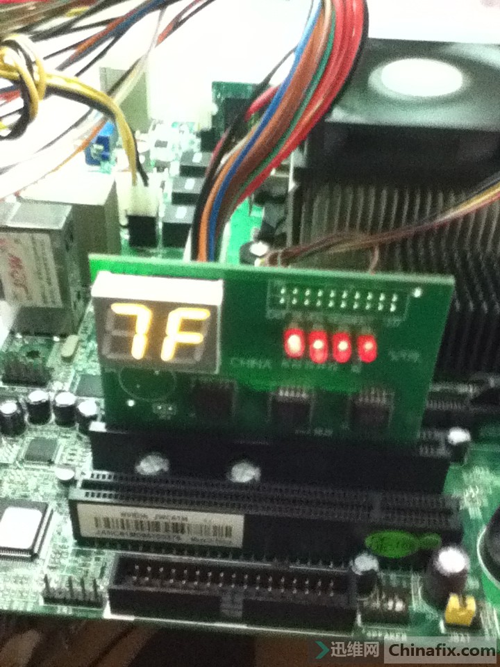 杰微JWC61M主板开机显示F0有复位维修!-迅维