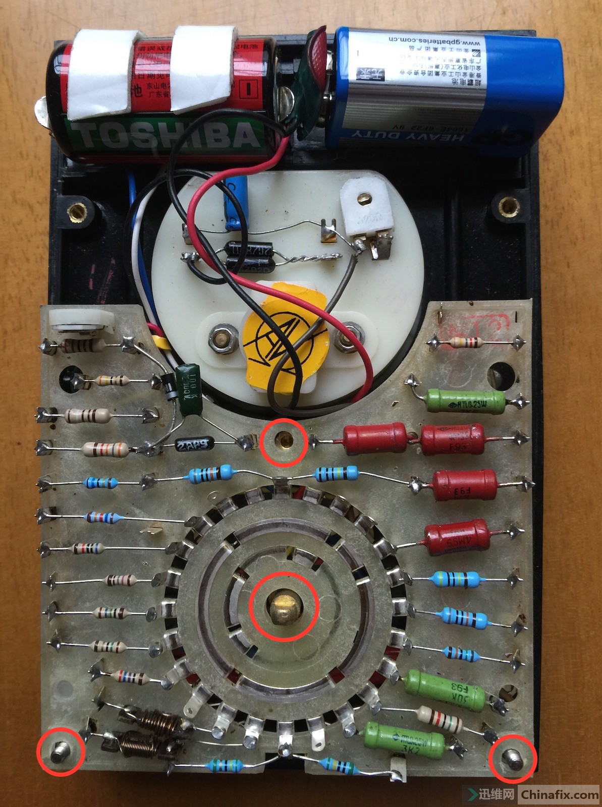 十分钟,修好MF47万用表RX1档调零不稳故障-