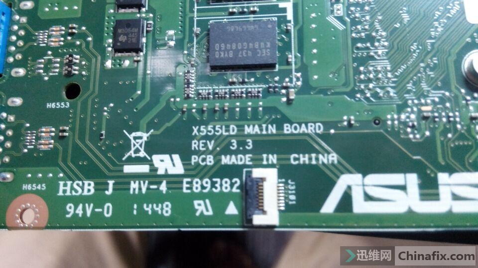 华硕x555ld rev:3.3 bios 亮机备份 板载cpui5 板载内存