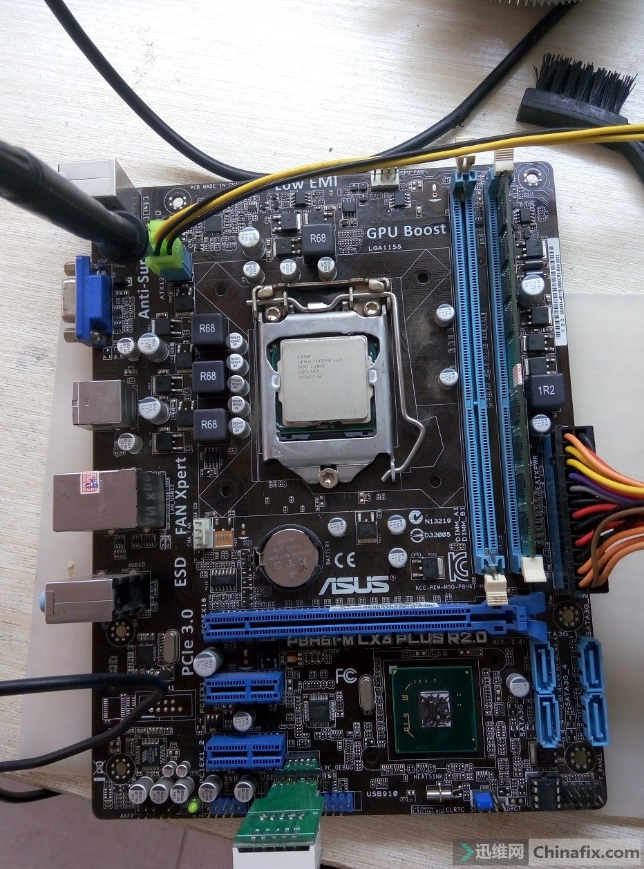 华硕p8h61r2.0,华硕p8h61plus 华硕p8h61-m lx3 plus r2.0 上电跑码后掉电