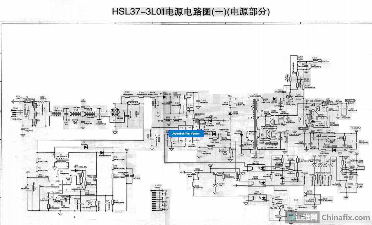 长虹r-hsl37-3l01电源背光电路图-unsecured