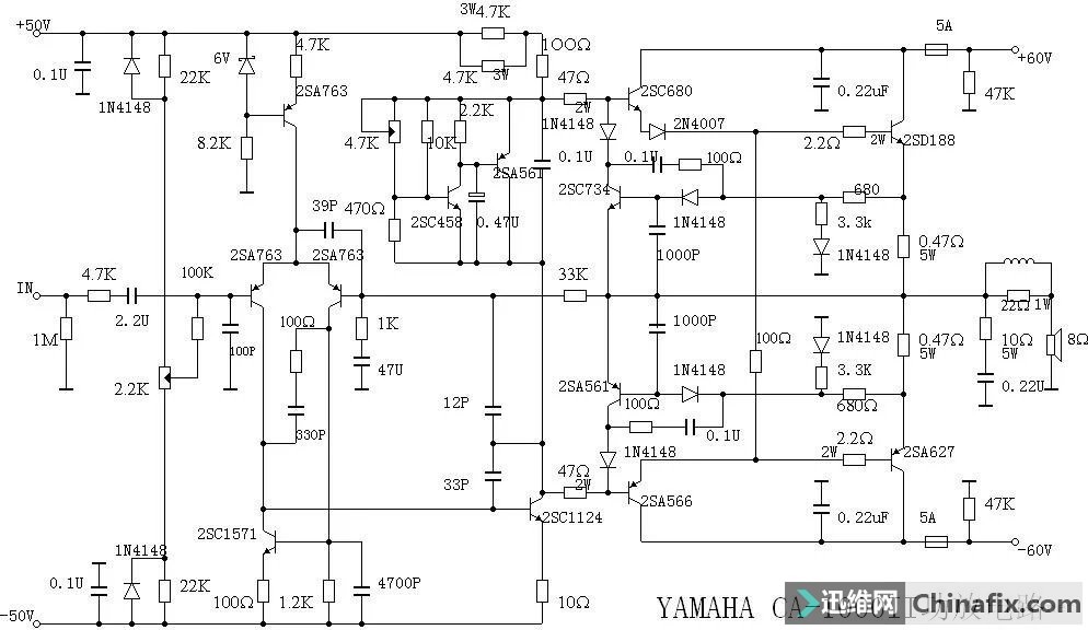 超大功率功放机电路图