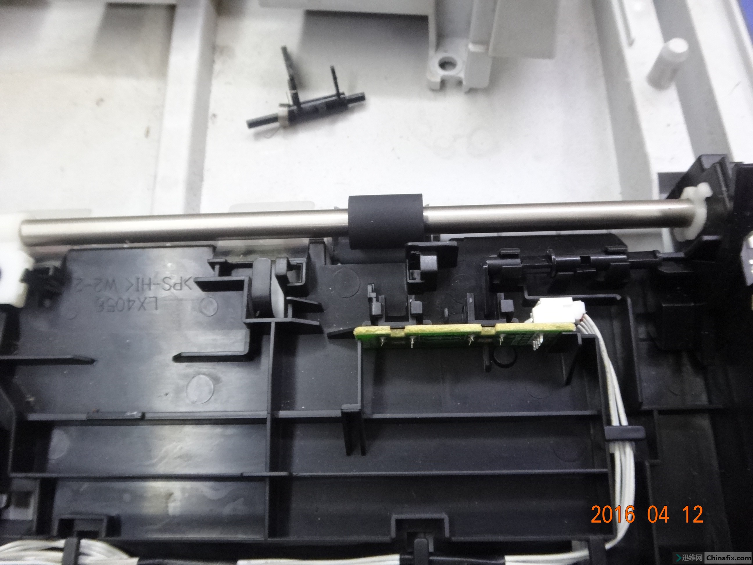 兄弟mfc-7360(原稿卡线-清除扫描器卡纸)问题    清洗后插线试机(只能