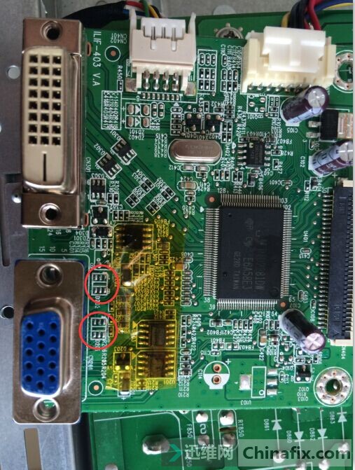 联想显示器 DVI接口可以显示 VGA接口无信号