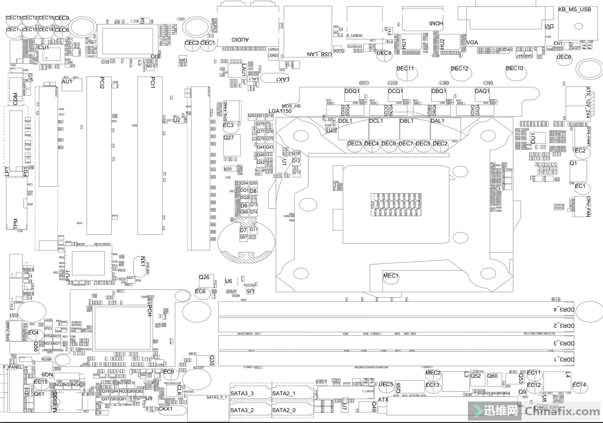 ga-b85m-game plus-r10 图纸 点位图