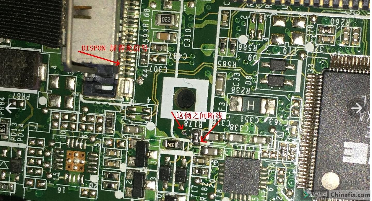 联想sl410k 开机有图像无背光 修复经验分享