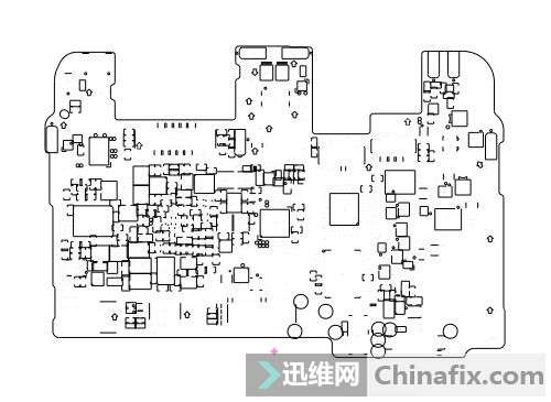 华为荣耀v8移动联通版主板板位图v10