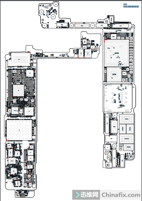 iphone真正的7苹果手机7pcb元件点位图图纸新鲜出炉错过了后悔