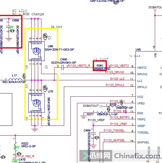 联想b460待机过高不开机维修非51123供电芯片坏