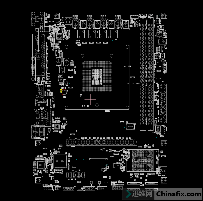 华擎h61m-vg4 点位图