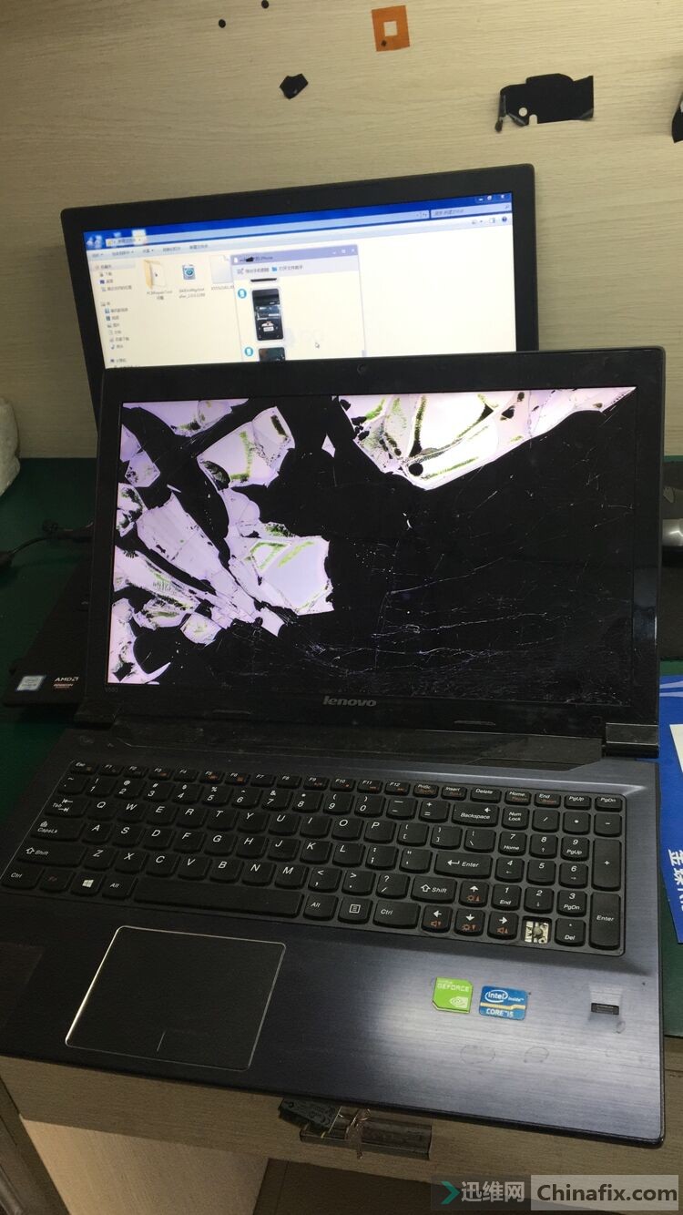 联想v580笔记本摔成狗屎