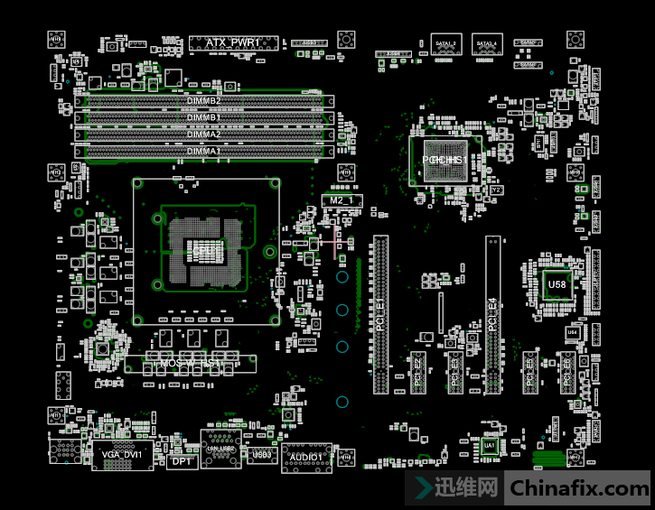 v星主板电路图ms7b6110intelkabylakez370