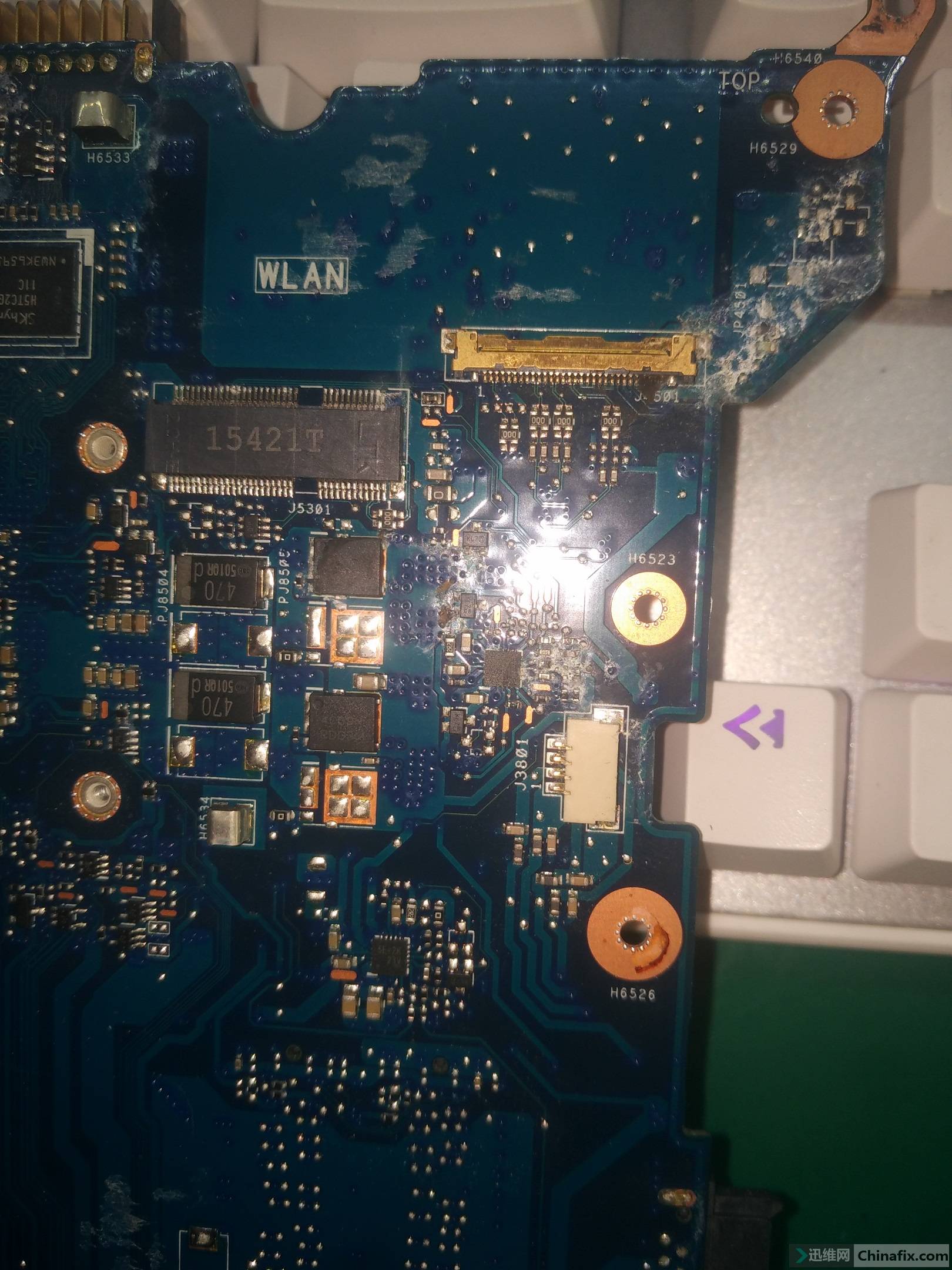 华硕gl552jx进水维修分享