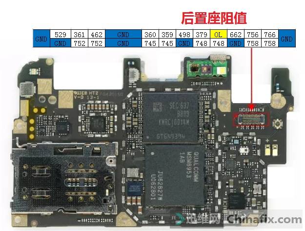 vivox9维修图纸,vivox7主板维修图纸 vivo x9元件分布图和阻值图-迅维网-维修论坛