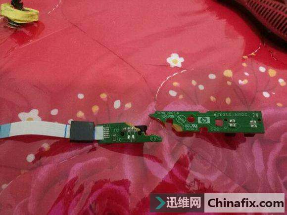 飞线修复作死拆解破坏的打印机小板