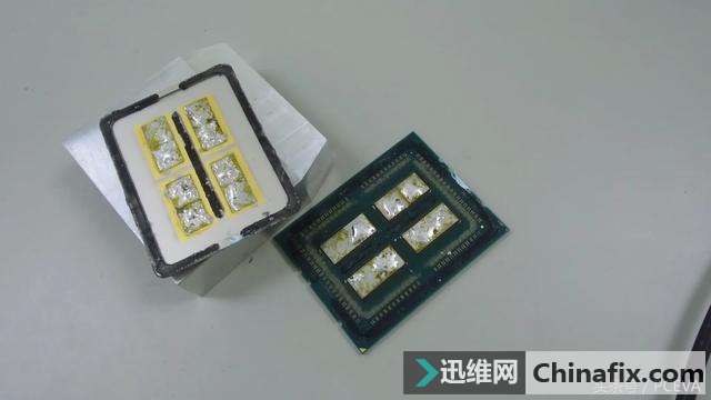 16核处理器开盖后发现原来是32核,可惜翻车了!