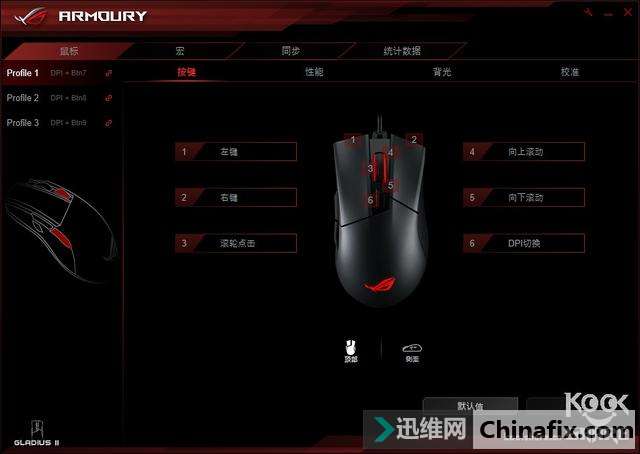 重新定义灯效,华硕 ROG GLADIUS II鼠标测评