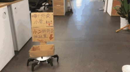 能拆*WF词语*能取外卖,这个六足机器人简直要上天!