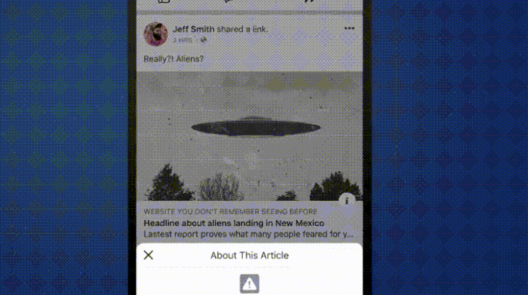 为了打击假新闻,Facebook 打算增加一个“更多信息”的按钮