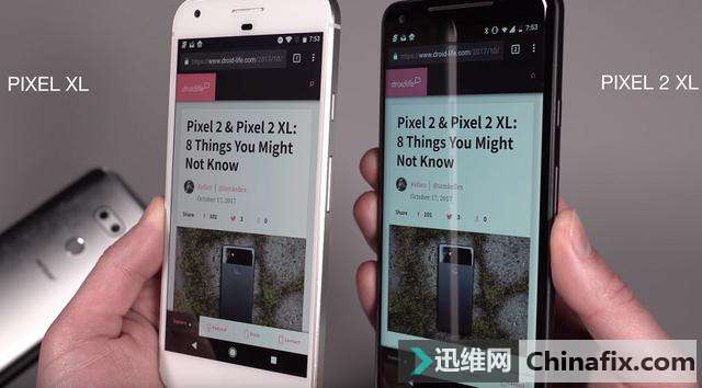 谷歌Pixel 2 XL问题不断,用了不到 7 天就出现“烧屏”现象