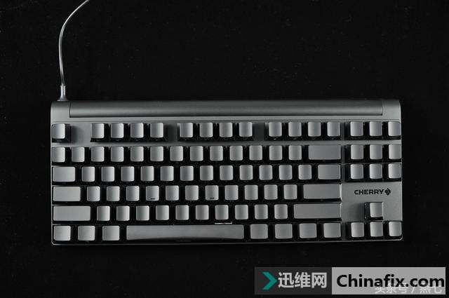 最美87键,全金属底座加持,樱桃8.0机械键盘侧刻黑轴详细测评