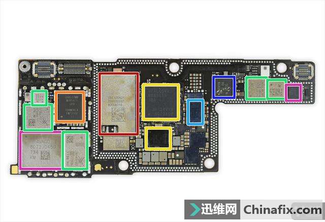 iphonex拆解双层主板双单元电池