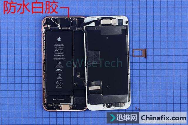iPhone8拆解,内部布局变化不大