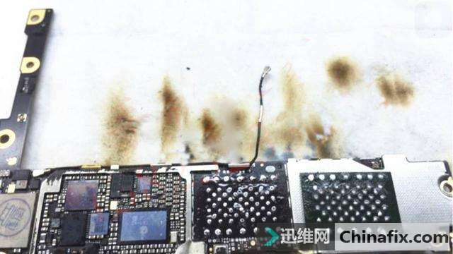 维修狮:iPhone手机 6p电击板不读卡维修案例(二)