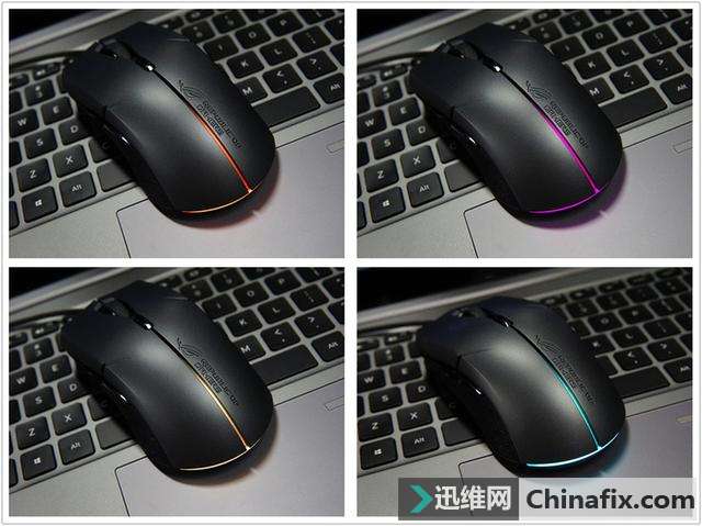 可更换上盖规划 ROG STRIX Evolve鼠标测评