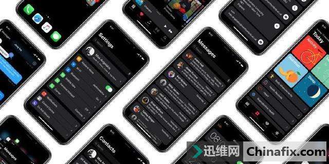 苹果iOS开启高逼格模式:全新黑夜模式渲染,更全面,更彻底!