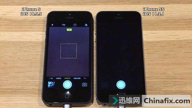 实测运行苹果iOS10的iPhone5和运行苹果iOS11的5S谁更快