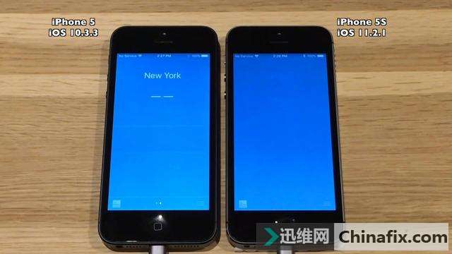 实测运行苹果iOS10的iPhone5和运行苹果iOS11的5S谁更快