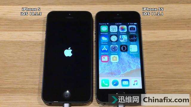 实测运行苹果iOS10的iPhone5和运行苹果iOS11的5S谁更快