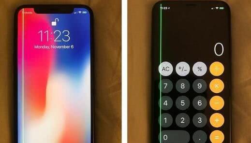 iPhone X屏幕出现绿线,该如何处理