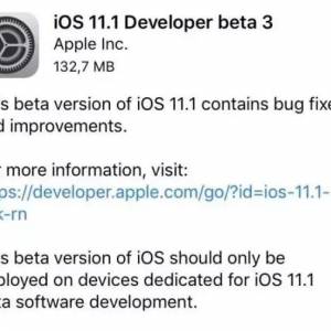 ƻiOS 11.1 Beta 3 ©޸