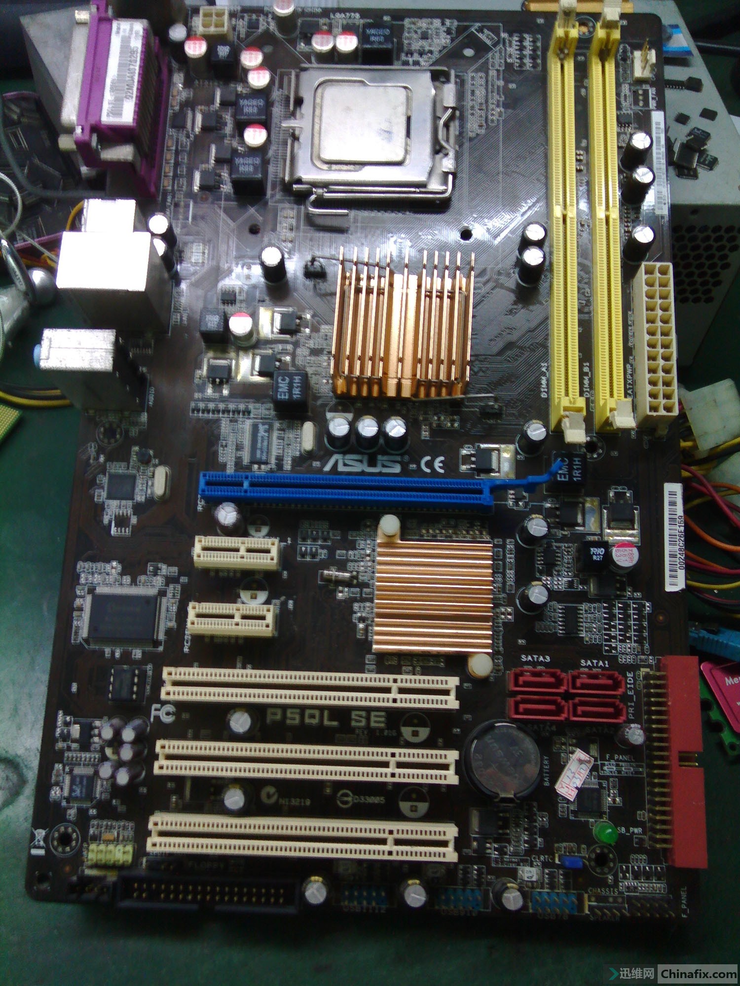 解决asus p5ql se关于usb问题开机15秒关机故障