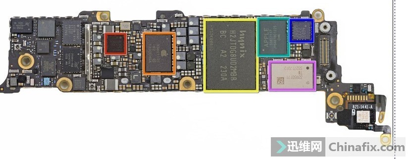 苹果5主板电路和图片分析