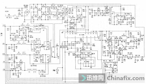 ��Ҳ��һ�ݱȽϾ��������֮��ATX250���Ե�Դԭ��ͼ