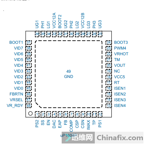 1608b电源芯片引脚参数图片
