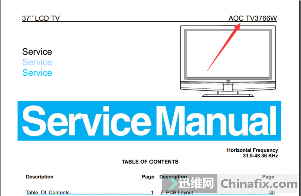 AOC TV3766WҺʾάֲ
