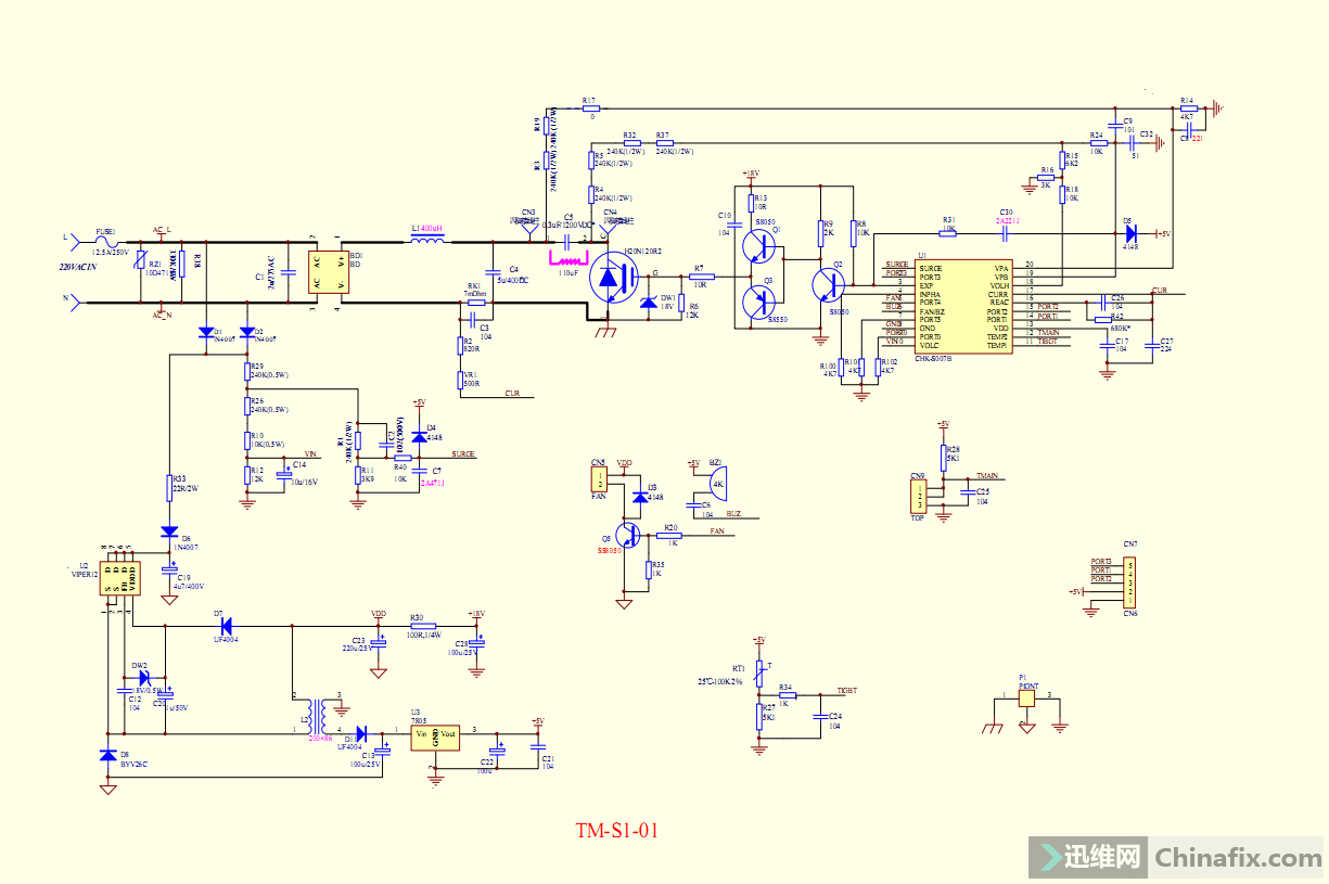 美的c21sk2101电路图图片