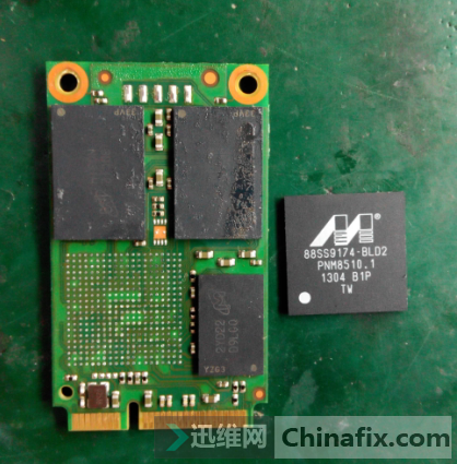 求镁光主控芯片方向图镁光c400msata128gssd