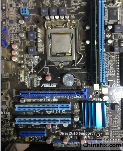 华硕p7h55-m plus上电掉电反复重启的维修-迅维网-维修论坛