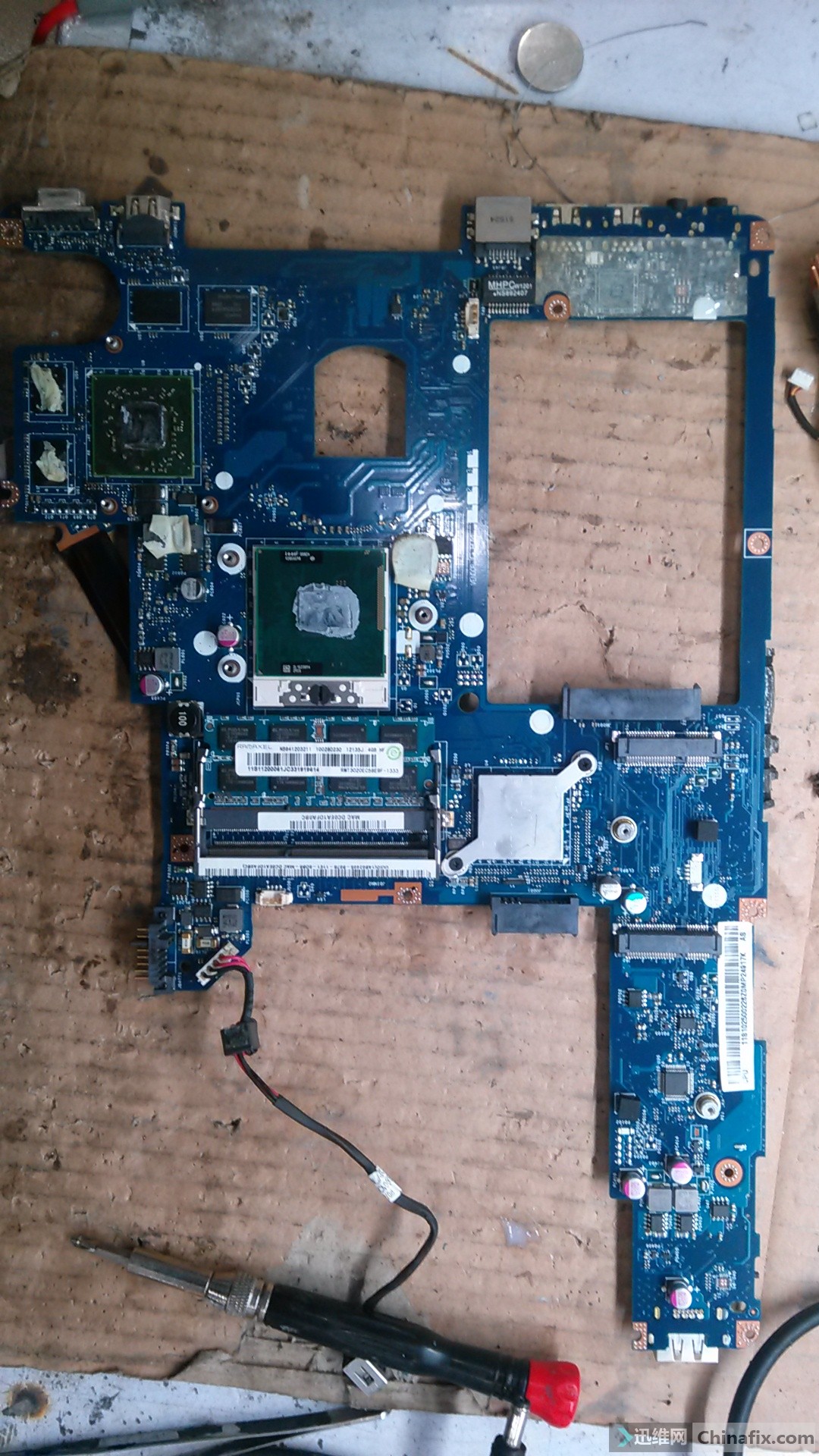 联想y470显卡及周边实物图