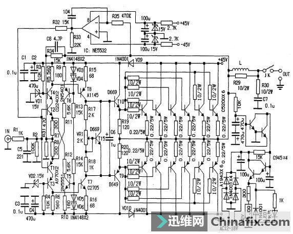 超大功率功放机电路图