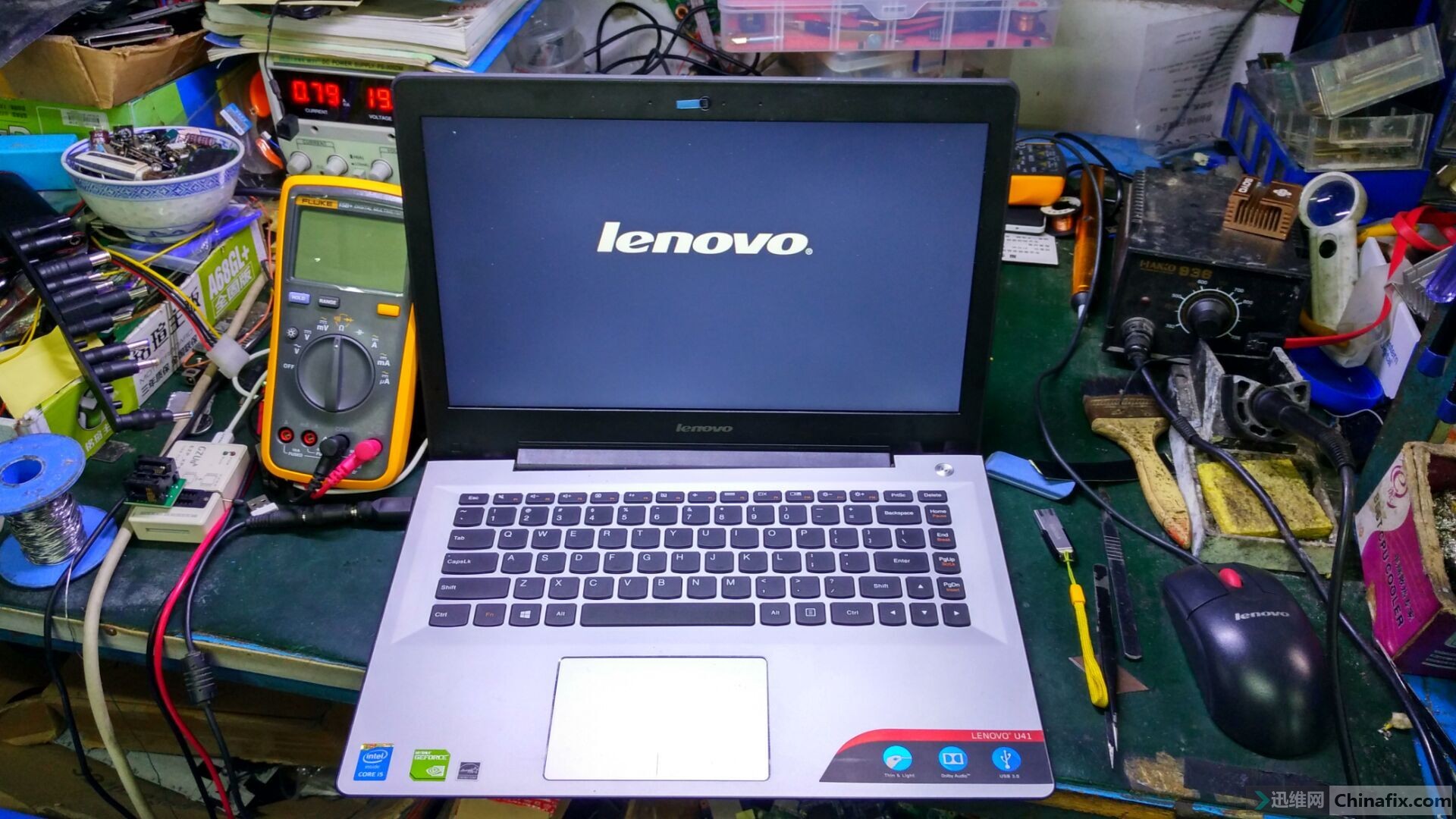 联想s41-70 板14217-1m 独显-不认硬盘-迅维网-维修论坛