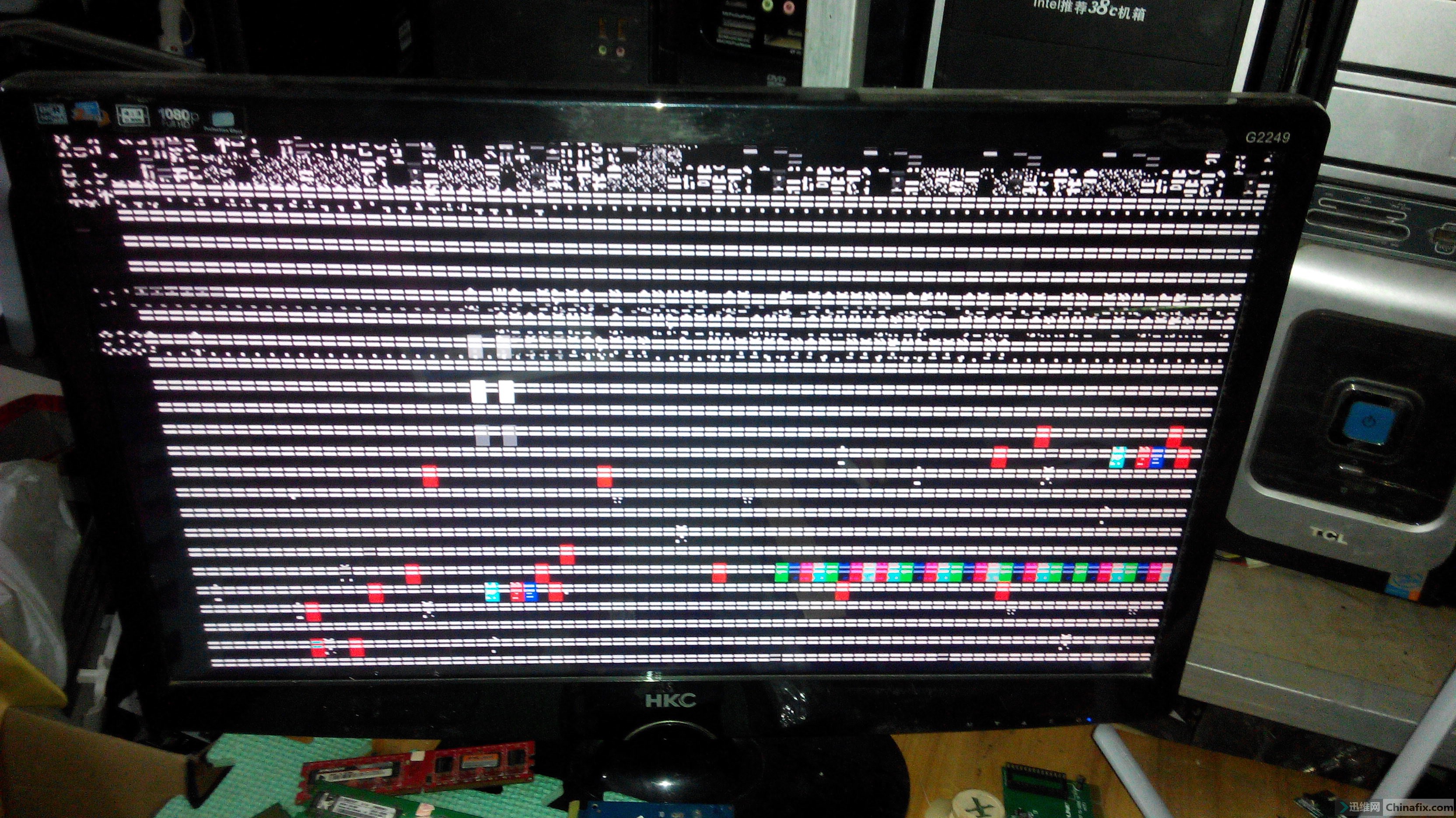 dell pp18l笔记本开机花屏死机