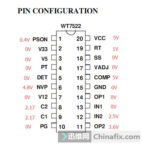 Wt7522 схема блока питания