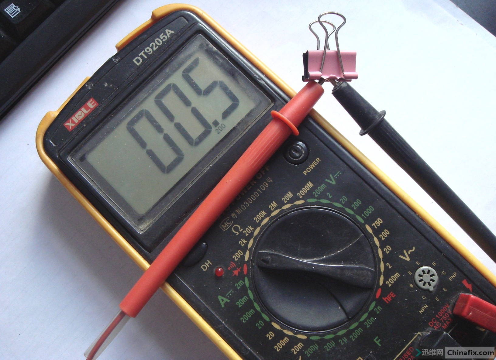 万用表20a特尖表笔到了